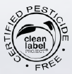 Pesticide Free label